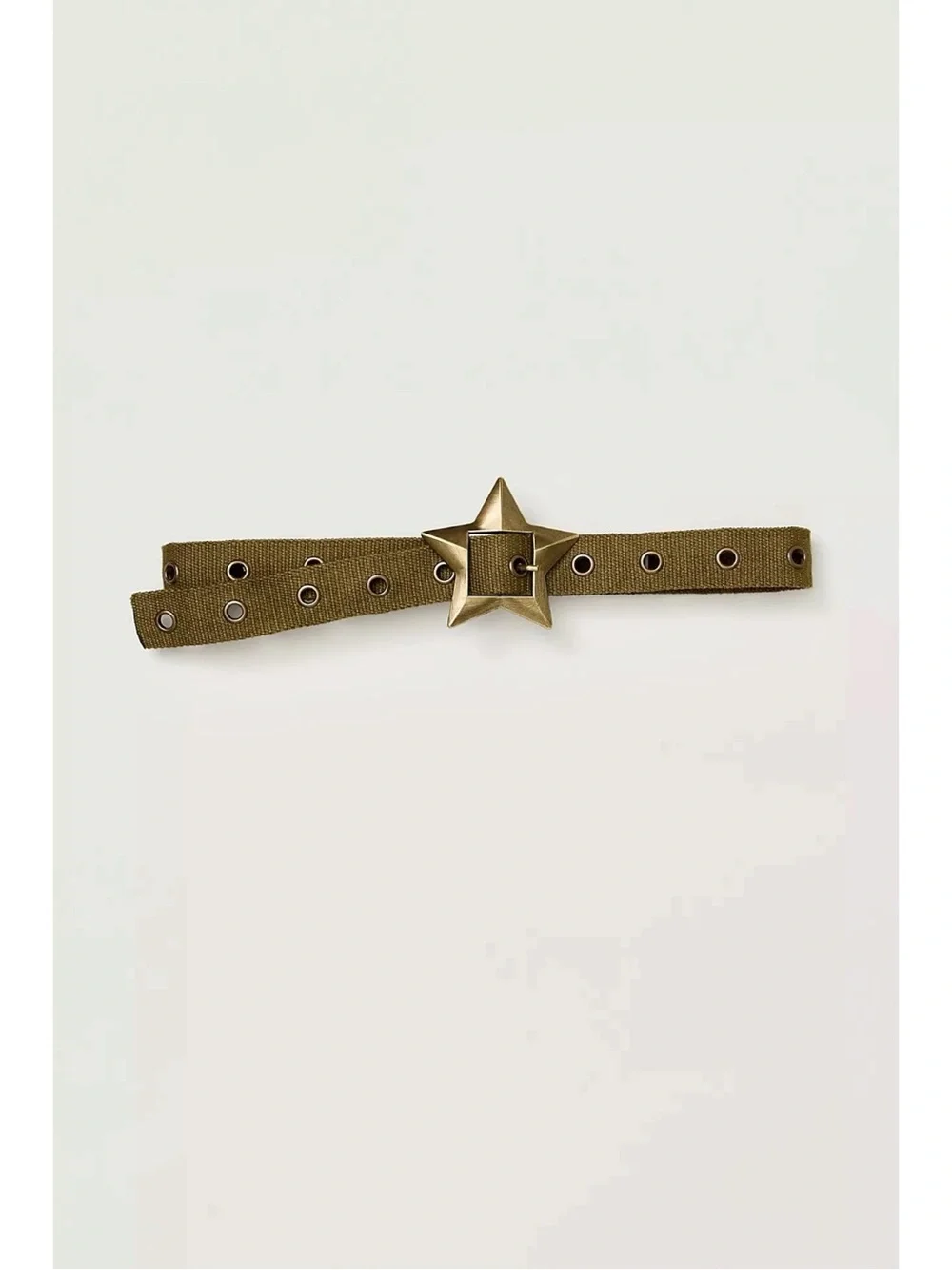 Free People Bohemian Grunge 90s Zoa Star Buckle Hip Belt Medium Large NWT